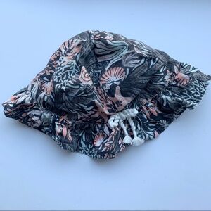 Sun Hat with Beach Print